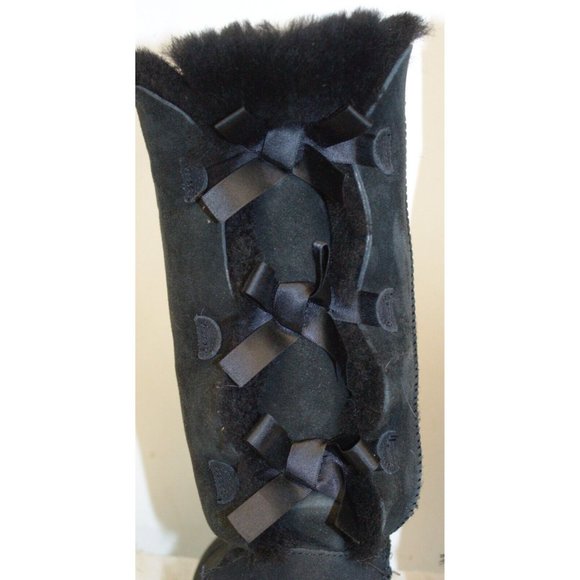 UGG Bailey Bow II 2 Winter Woman Size 9 Lace Up Slip on Knee High Tall 1007308 - Picture 5 of 13